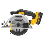 Fierastrau circular cu 2 acumulatori DeWalt DCS391M2 de mana manual