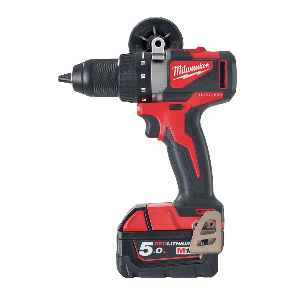 Masina de gaurit/infiletat cu 2 acumulatori Milwaukee M18 BLDD2-502X Masina de gaurit/infiletat cu 2 acumulatori Milwaukee M18 BLDD2-502X autofiletanta bormasina surubelnita cu acumulator