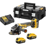 Polizor unghiular cu 3 acumulatori DeWalt DCG405P3