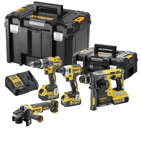 Set 4 scule electrice cu acumulatori Dewalt DCK422P3