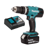 Masina de gaurit si insurubat cu percutie cu 1 acumulator Makita DHP453RFX8