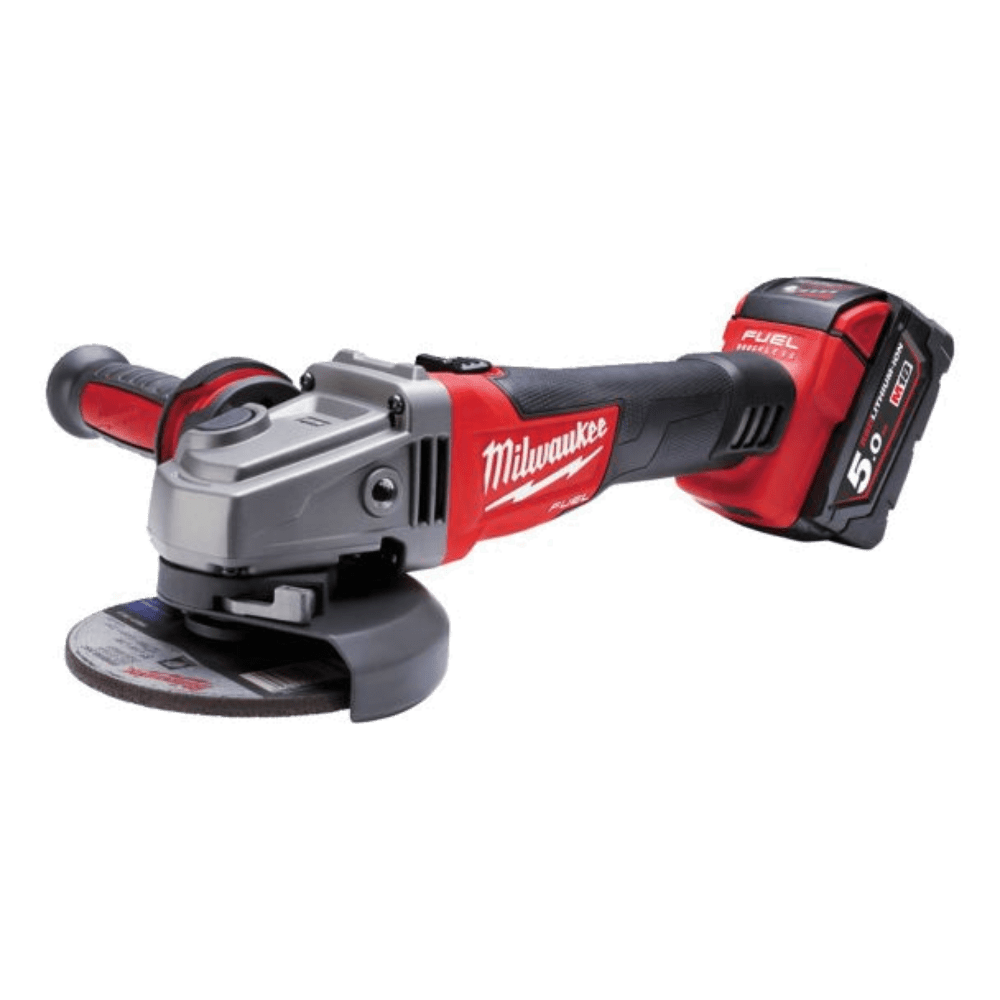 Polizor unghiular cu 2 acumulatori Milwaukee M18 CAG125X-502X Polizor unghiular cu 2 acumulatori Milwaukee M18 CAG125X-502X