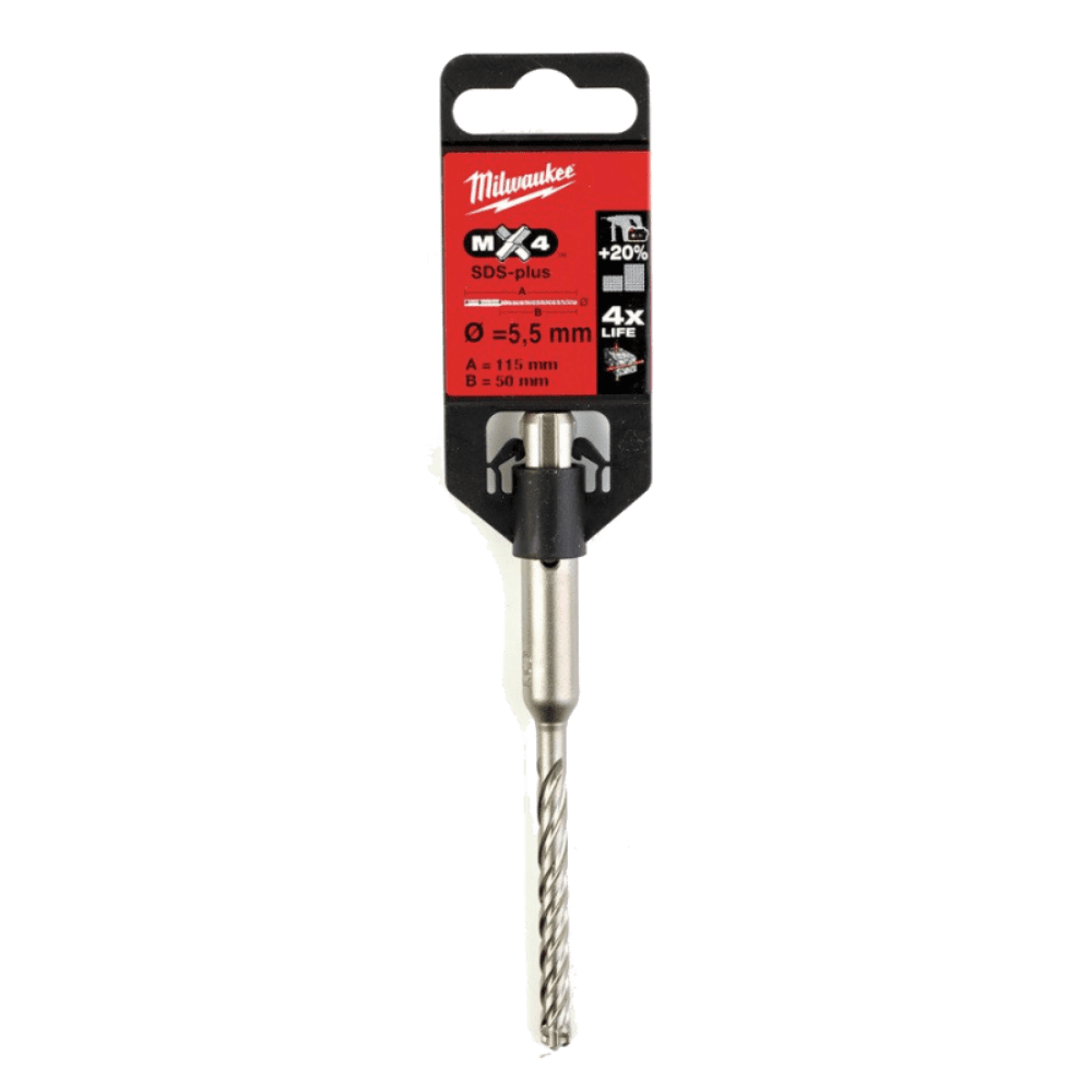 Burghiu Milwaukee SDS-PLUS Mx4 Ø5.5x100x165mm Burghiu Milwaukee SDS-PLUS Mx4 Ø5.5x100x165mm