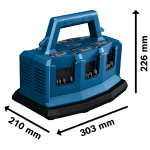 Incarcator rapid multiplu Bosch GAL 18V6-80