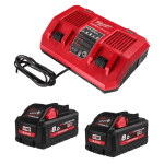 Set 2 acumulatori M18 si incarcator M18DFC Milwaukee M18 HNRGO4-802
