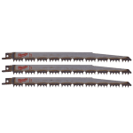 Panza sabie de lemn si lemn verde 240mm Milwaukee SAWZALL 3 buc