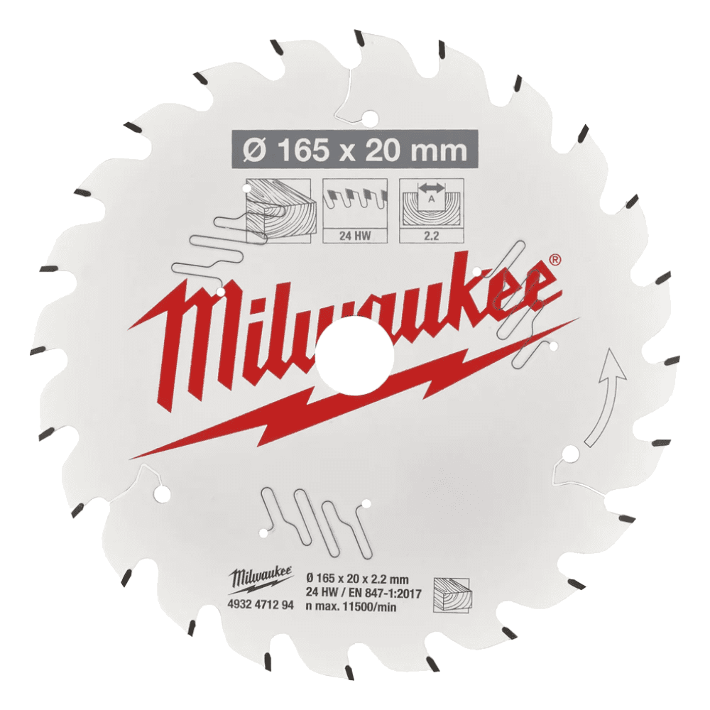 4932471294-1 Panza de circular pentru lemn 165mm Milwaukee Z24