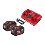 Set 2 acumulatori si incarcator Li-Ion 12Ah Milwaukee M18 HNRGO3-122
