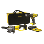 Set 2 scule cu 2 acumulatori 18V 2.0 Ah Stanley SFMCK471D2S