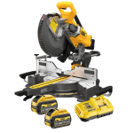 Fierastrau circular unghiular 54V cu 2 acumulatori cu 9Ah DeWalt DCS781X2