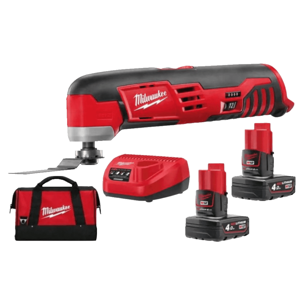 Scula oscilanta multifunctionala cu 2 acumulatori 4Ah Milwaukee C12 MT-402B Scula oscilanta multifunctionala cu 2 acumulatori 4Ah Milwaukee C12 MT-402B