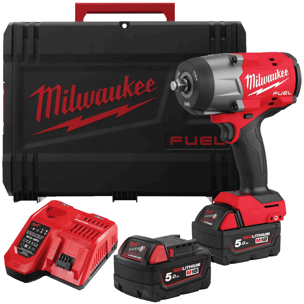 Masina de insurubat cu impact cu 2 acumulatori Milwaukee M18 FHIW2F12-502X Masina de insurubat cu impact cu 2 acumulatori Milwaukee M18 FHIW2F12-502X