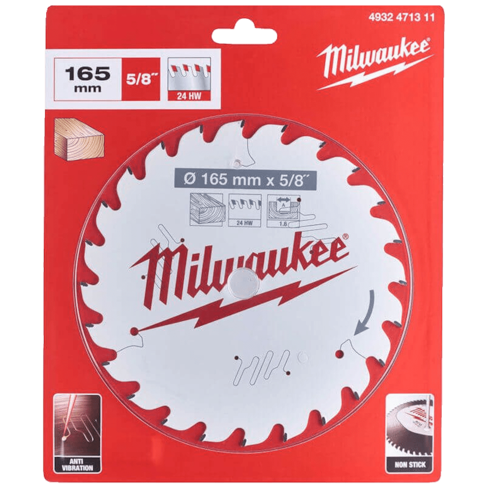 Panza de circular pentru lemn 165mm Milwaukee Z24 Panza de circular pentru lemn 165mm Milwaukee Z24
