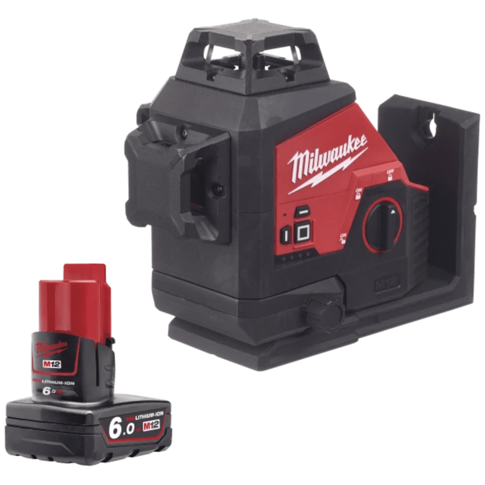 Nivela laser verde cu 3 linii cu 1 acumulator Milwaukee M123PL-601C Nivela laser verde cu 3 linii cu 1 acumulator Milwaukee M123PL-601C