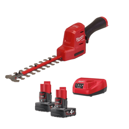 Trimmer gard viu cu 2 acumulatori Milwaukee M12 FHT20-402