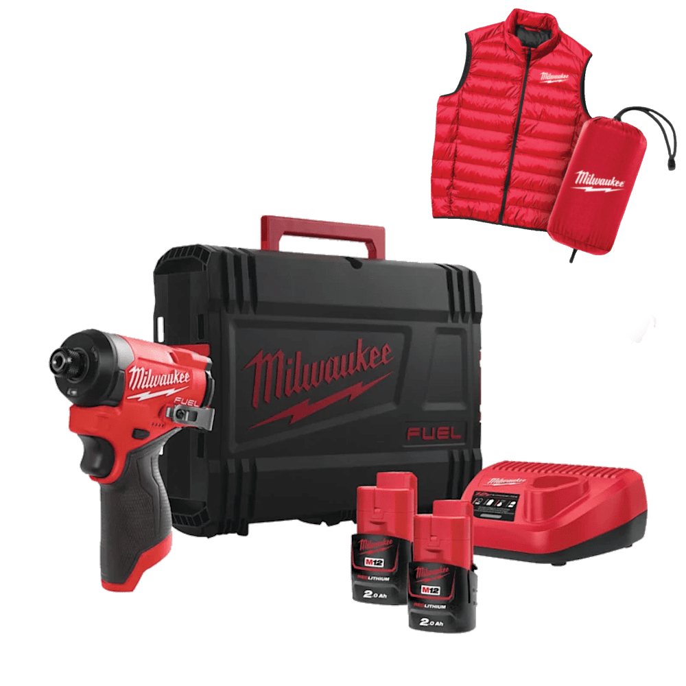 Masina de gaurit si insurubat cu impact cu 2 acumulatori Milwaukee M12 FID2MC-202X Masina de gaurit si insurubat cu impact cu 2 acumulatori Milwaukee M12 FID2MC-202X