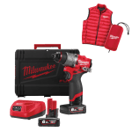 Masina de gaurit si insurubat cu percutie cu 2 acumulatori Milwaukee M12 FPD2MC-602X