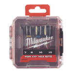 Set 4 chei tubulare magnetice 1/4 Shockwave Impact Duty Milwaukee