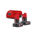 Set 2 acumulatori si incarcator Li-Ion 6 Ah Milwaukee M12 NRG-602 1 Set 2 acumulatori si incarcator Li-Ion 6 Ah Milwaukee M12 NRG-602