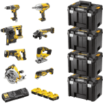 Set 8 scule DeWalt cu 4 acumulatori DCK865P4T 1 Set 8 scule DeWalt cu 4 acumulatori DCK865P4T