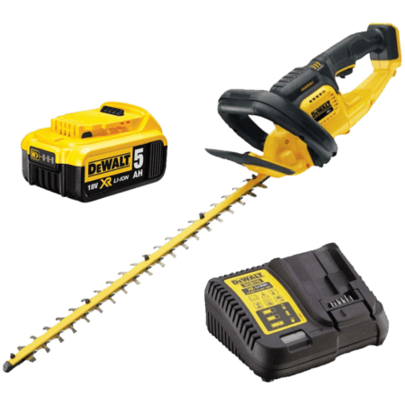 Foarfeca pentru gard viu cu un acumulator DeWalt DCMHT562P1