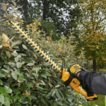 Foarfeca pentru gard viu cu un acumulator DeWalt DCMHT562P1