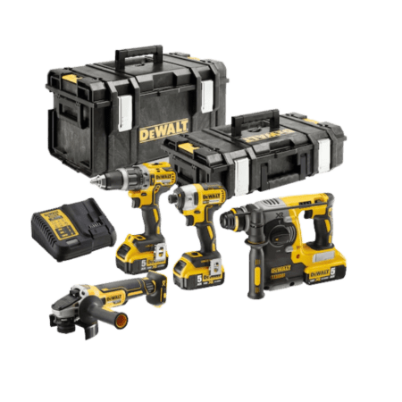 DeWALT Prezentare 9 Set 4 scule electrice cu 3 acumulatori Dewalt DCK422P3T