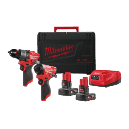 Set 2 scule cu 2 acumulatori Milwaukee M12 FPP2A2-402X